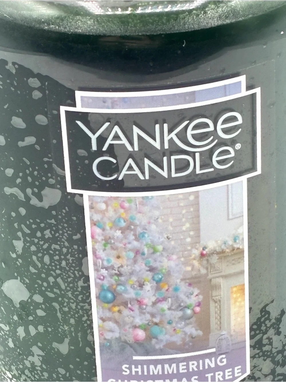 Yankee Candle Shimmering Christmas Tree Large Jar Candle 22 oz Holiday